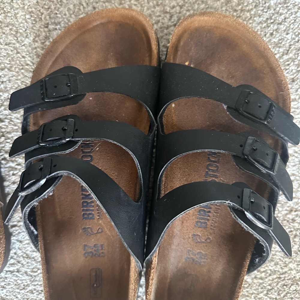 BUNDLE - both pair! Birkenstock Black and Brown Sandals - Picture 3 of 5